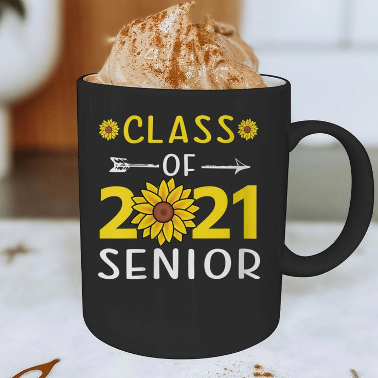 Class Of 2021 Senior Graduation Sunflower Graphic Print Coffee Mug