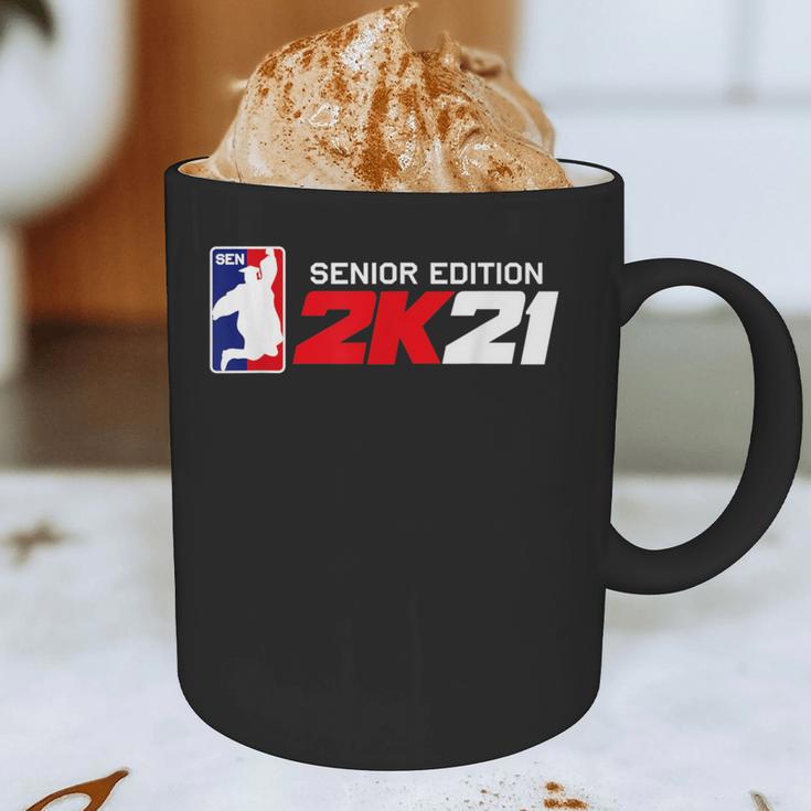 Class Of 2021 Senior Year Gamer Style Graduation For Grad Graphic Print Coffee Mug