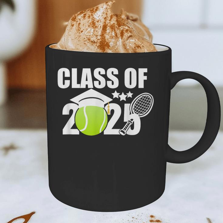 Class Of 2025 Graduation Senior Tennis Player Graphic Print Coffee Mug