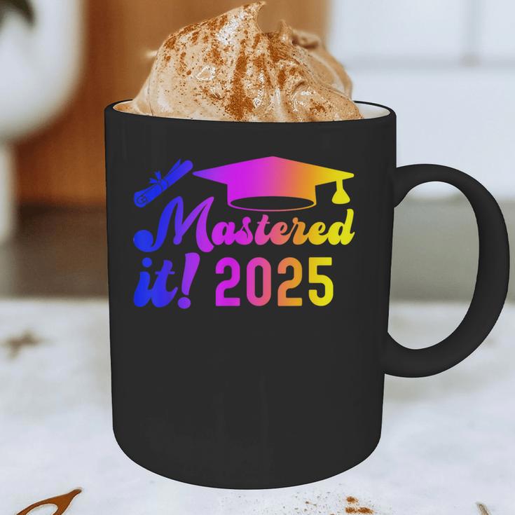 Class Of 2025 Mastered It College Masters Degree Graduation Graphic Print Coffee Mug