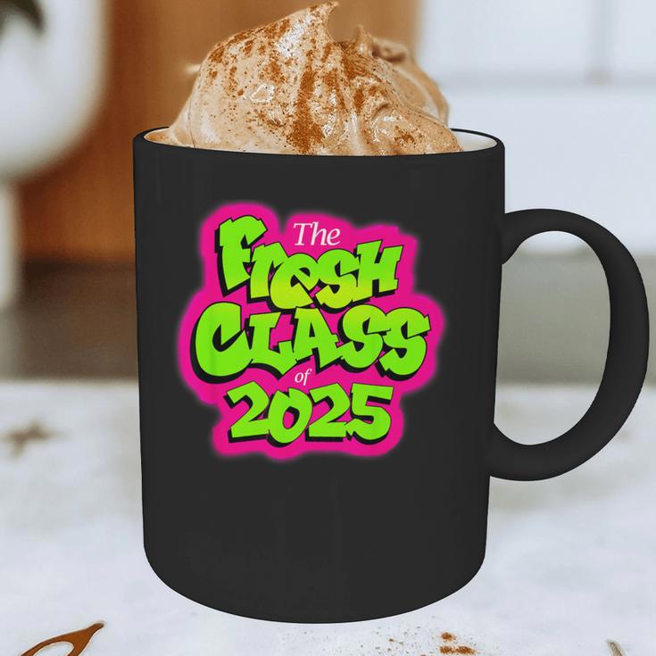 Class Of 2025 Senior Fresh 90s TV Style Retro Graduation Graphic Print Coffee Mug