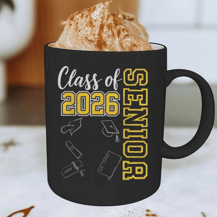 Class Of 2026 Senior 26 High School Graduation -Gold Graphic Print Coffee Mug