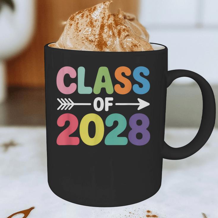 Class Of 2028 Colorful Graduation Graphic Print Coffee Mug