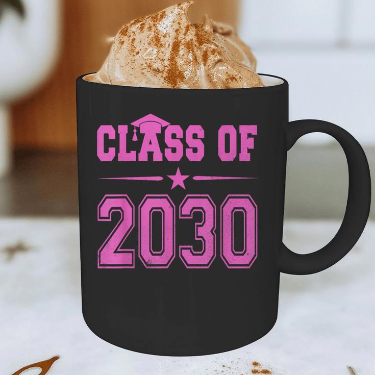 Class Of 2030 Pink Girls Shirt Graduation Graphic Print Coffee Mug
