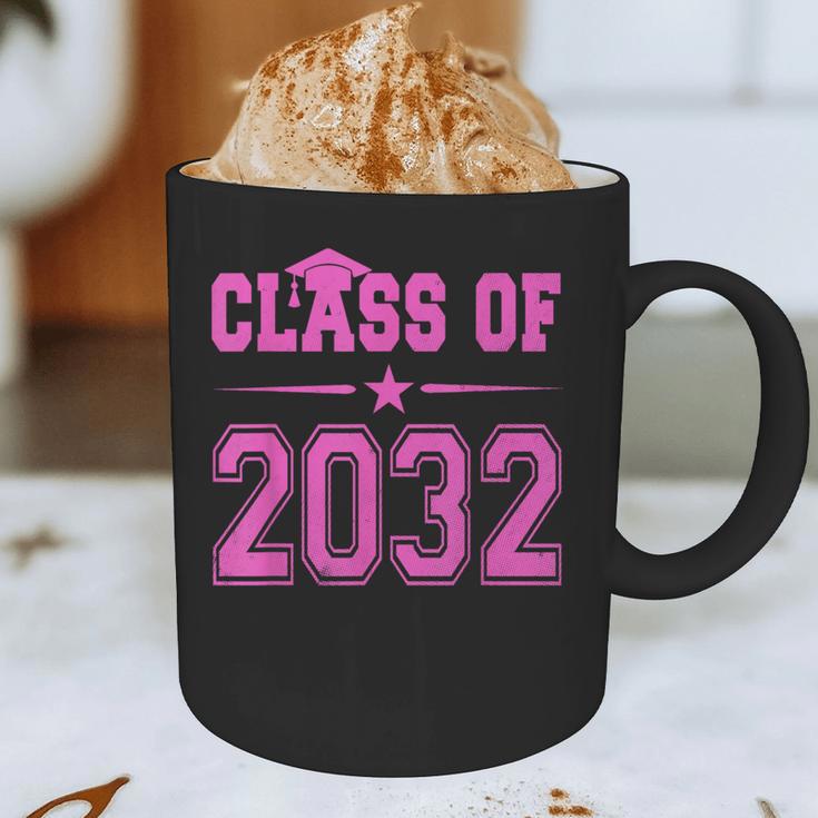 Class Of 2032 Pink Girls Shirt Graduation Graphic Print Coffee Mug