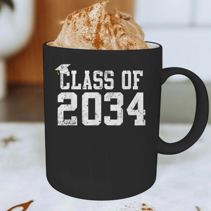 Class Of 2034 Grow With Me First Day Of School Graduation Graphic Print Coffee Mug