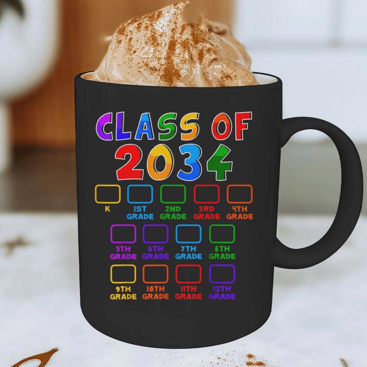 Class Of 2034 Grow With Me Graduation First Day Of School Graphic Print Coffee Mug