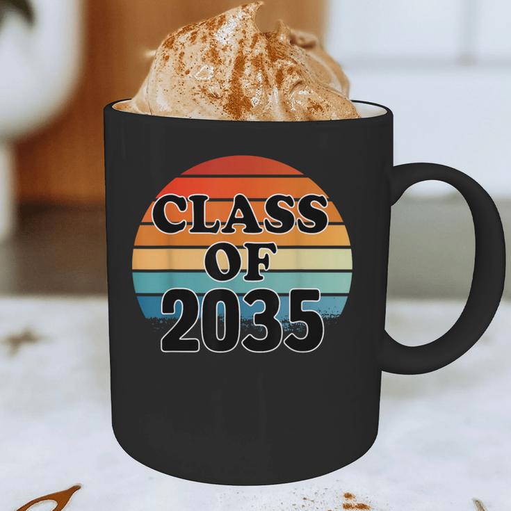 Class Of 2035 Senior Graduate Retro Graduation Graphic Print Coffee Mug