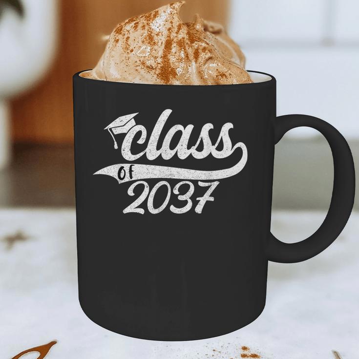 Class Of 2037 First Day Of School Graduation Grow With Me Graphic Print Coffee Mug