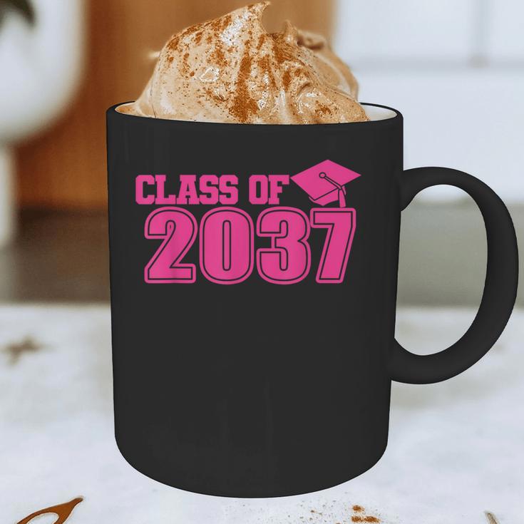 Class Of 2037 Pink Girls Growing Up School Memory Graduation Graphic Print Coffee Mug