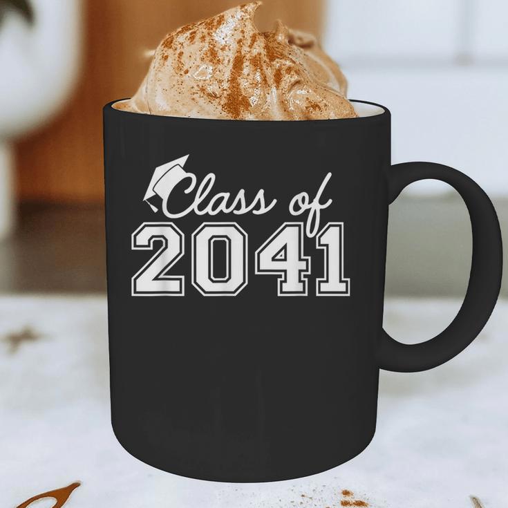Class Of 2041 Grow With Me Graduation First Day Of School Graphic Print Coffee Mug