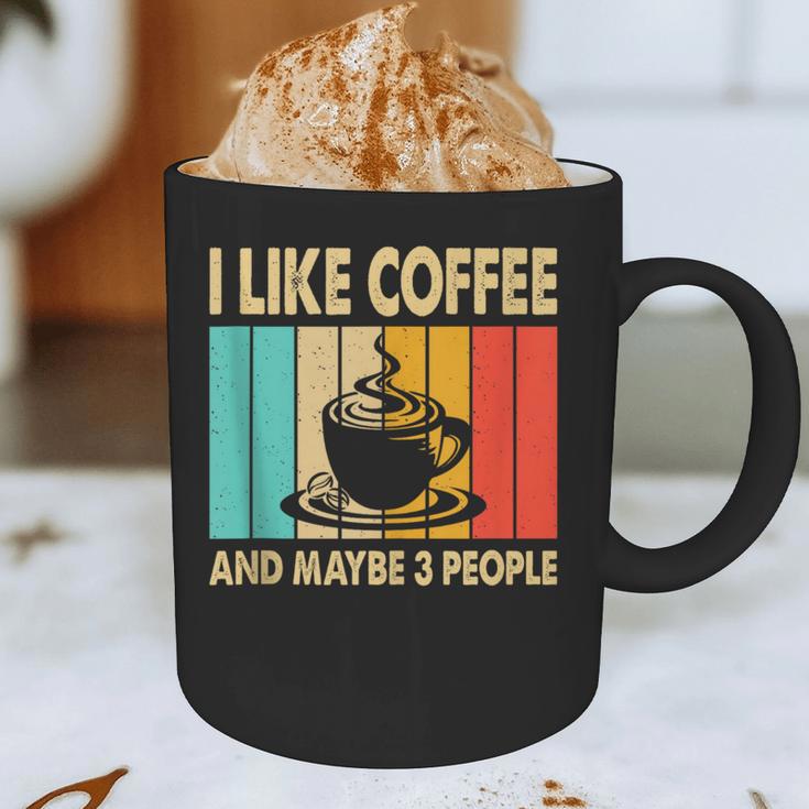 I Like Coffee And Maybe 3 People Introvert Anti-Social Graphic Print Coffee Mug