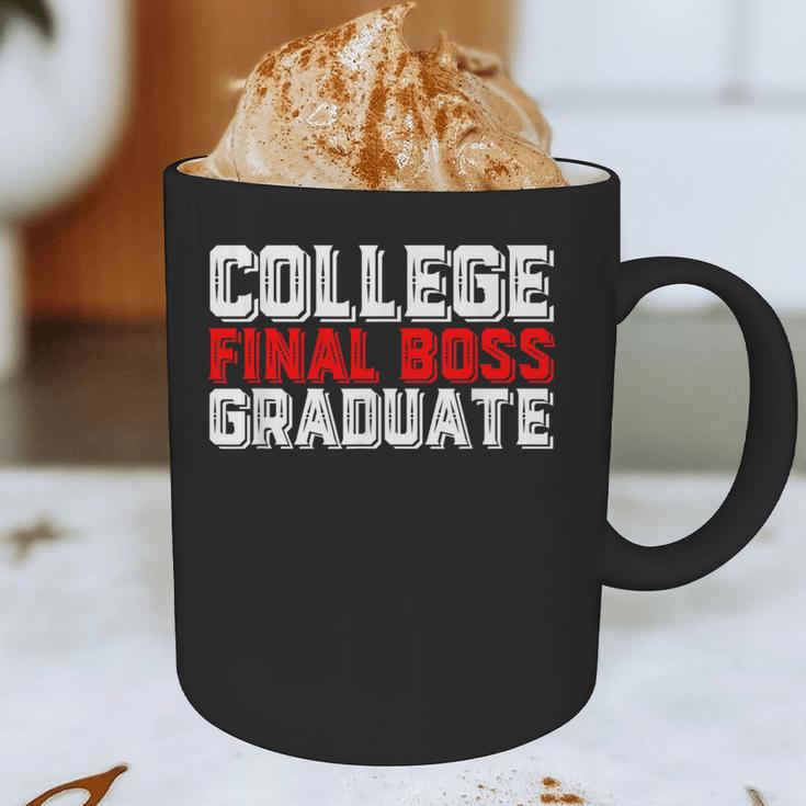 College Final Boss Graduate University Grad Gamer Graduation Graphic Print Coffee Mug