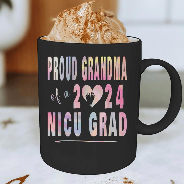 Colorful Proud Grandma 2024 NICU Graduate Baby Graduation Graphic Print Coffee Mug