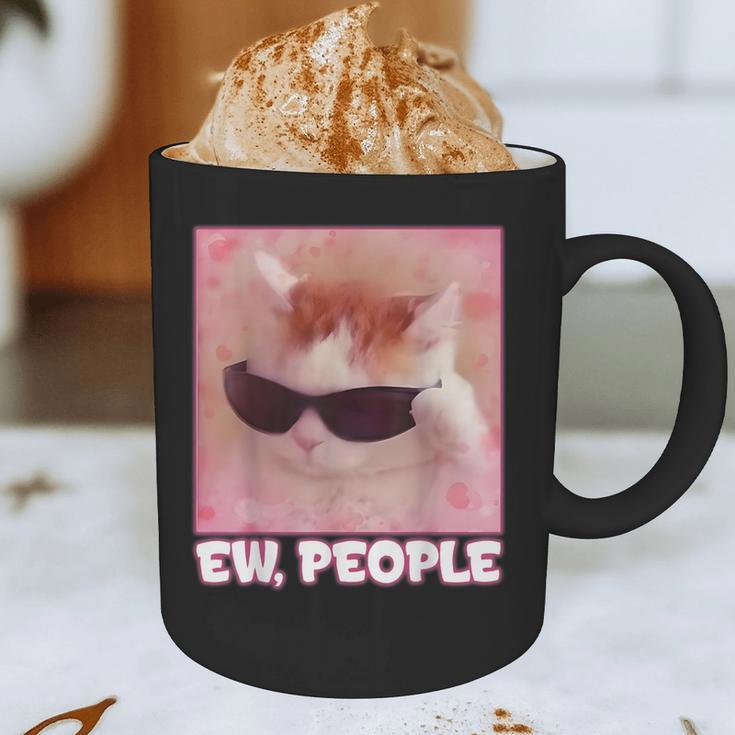 Cool Cat Meme Ew People Anti Social Introvert Cute Cat Graphic Print Coffee Mug Cool Cat Meme Ew People Anti Social Introvert Cute Cat Graphic Print Coffee Mug