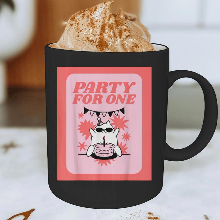 Cool Fun Cute Party Introvert Cat Character Graphic Print Coffee Mug Cool Fun Cute Party Introvert Cat Character Graphic Print Coffee Mug