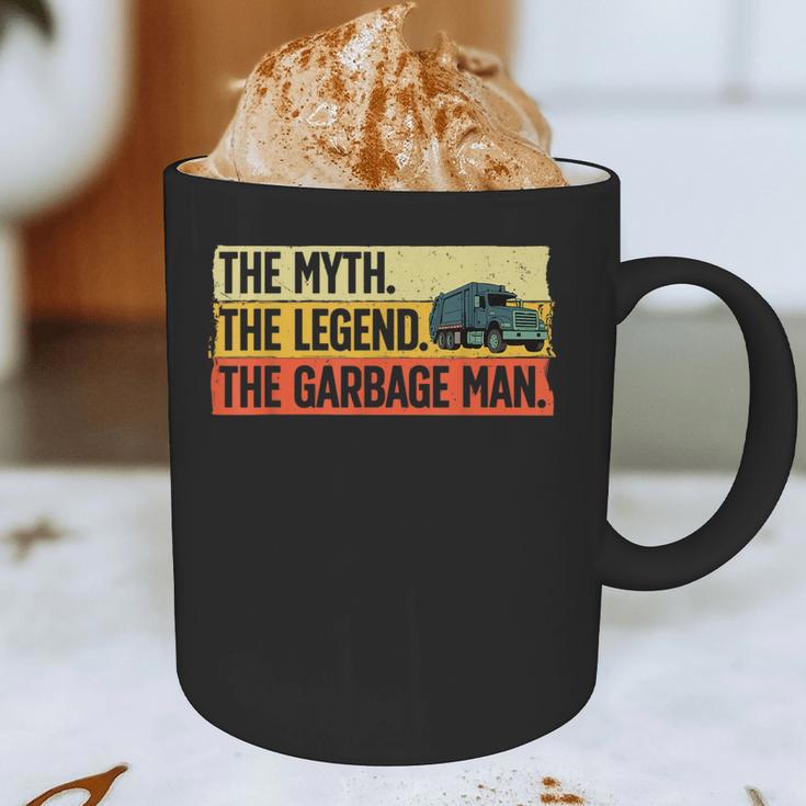 Cool Garbage Man Art For Men Dad Father Garbage Dump Truck Graphic Print Coffee Mug
