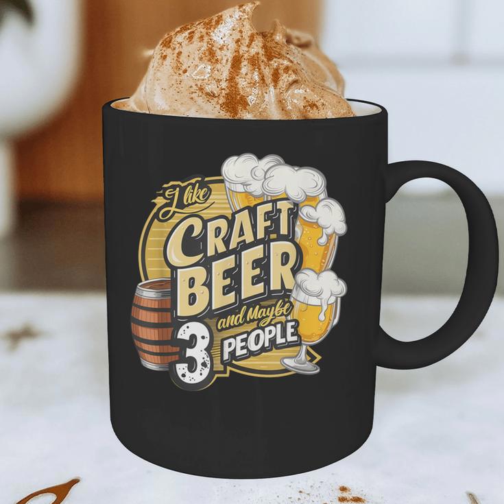 Craft Beer Lover Introverted & Hoppy Graphic Print Coffee Mug Craft Beer Lover Introverted & Hoppy Graphic Print Coffee Mug