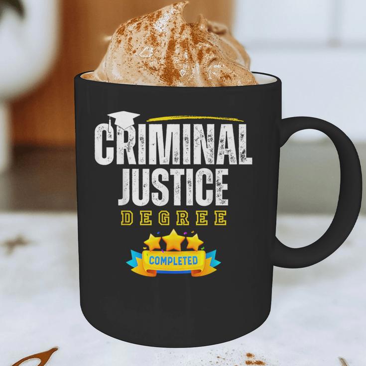 Criminal Justice Degree Graduation Senior Celebration Grad Graphic Print Coffee Mug