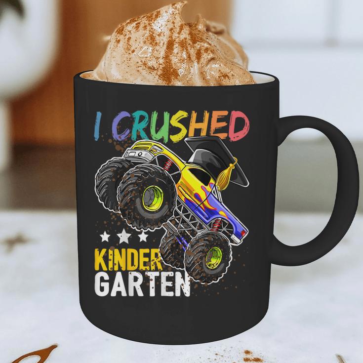 I Crushed Kindergarten Monster Truck Graduation Boys Small Graphic Print Coffee Mug
