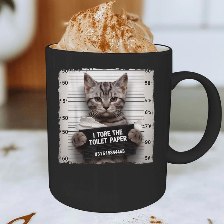 Cute Cat Mugshot Humorous Cat For Cats Lover Cat Mom Cat Dad Graphic Print Coffee Mug