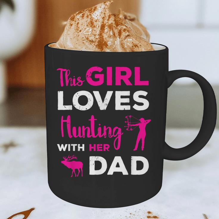 Cute Girls Hunting Dad Daughter Hunting Buddy Hunter Graphic Print Coffee Mug