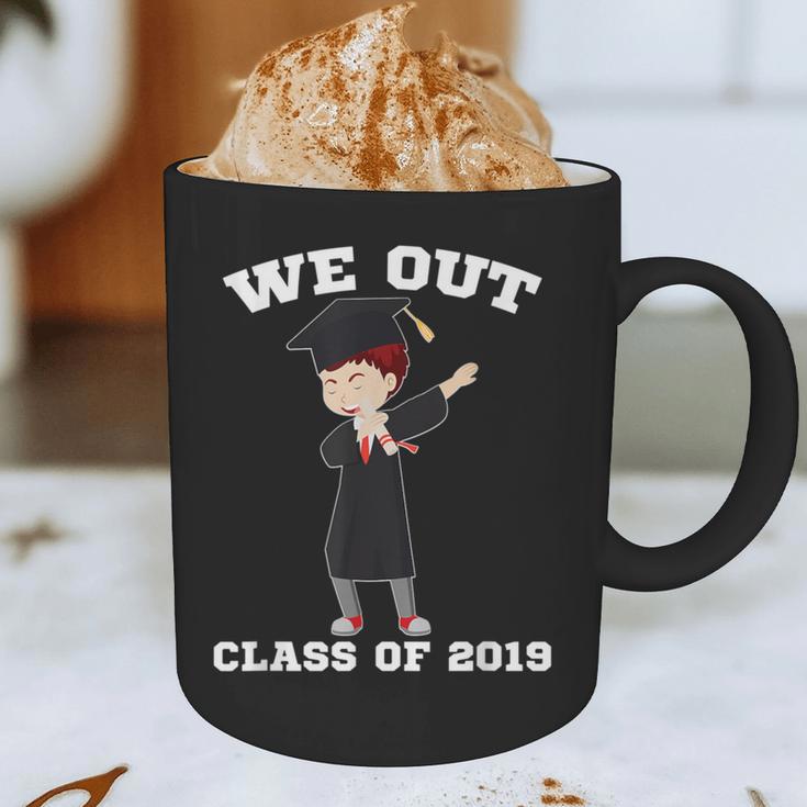 Dabbing Graduation Boy Class Of 2019 We Out Graphic Print Coffee Mug