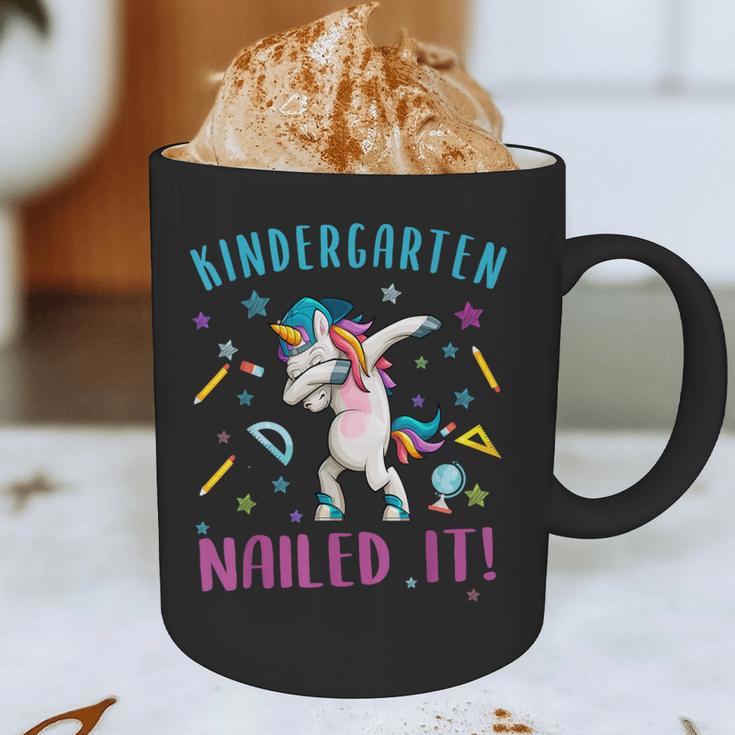 Dabbing Kindergarten Unicorn Graduation Class 2021 Nailed It Graphic Print Coffee Mug