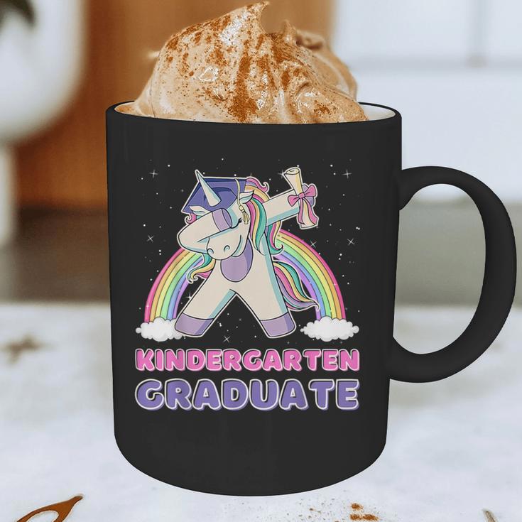 Dabbing Unicorn Kindergarten Graduation Dab Dance Girl Graphic Print Coffee Mug