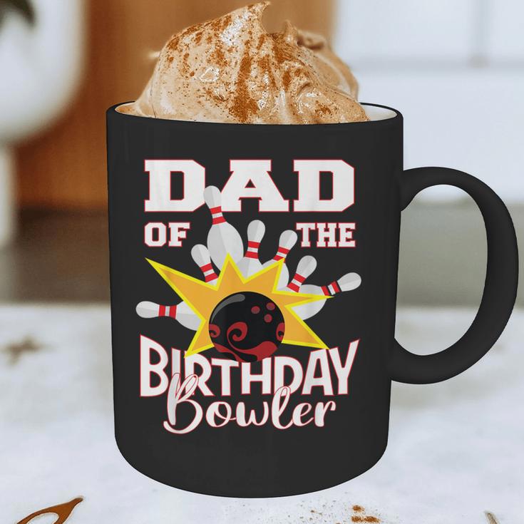 Dad Of The Birthday Bowler Kid Bowling Party Graphic Print Coffee Mug