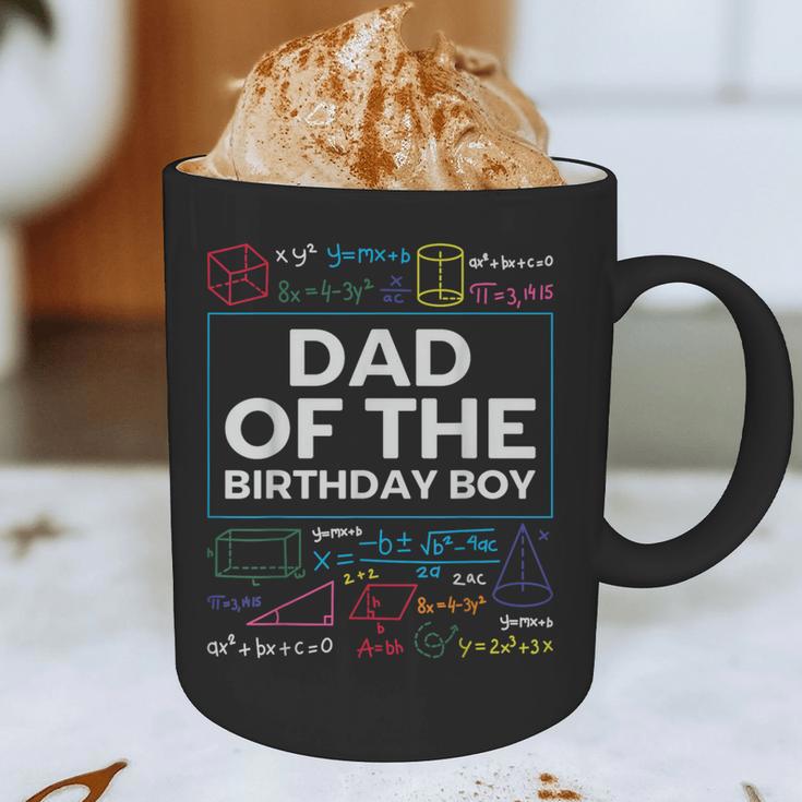 Dad Of The Birthday Boy 10th Birthday Math Party Outfit Graphic Print Coffee Mug