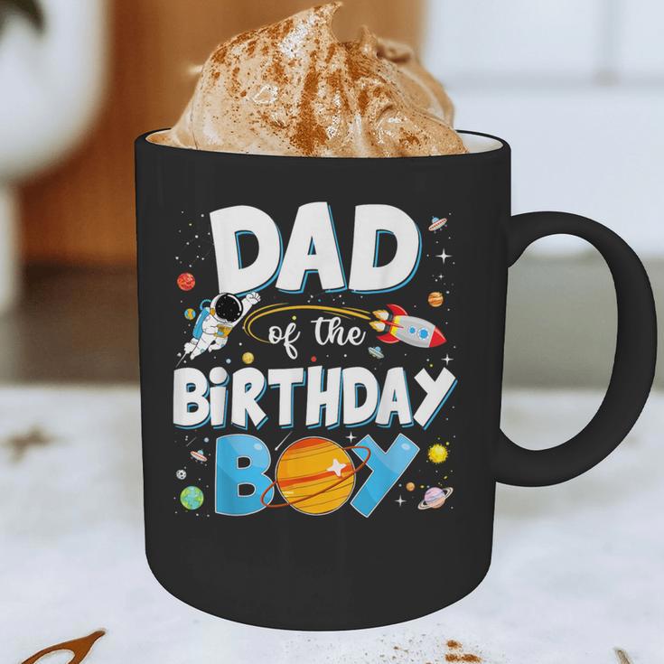 Dad Of The Birthday Boy Astronaut Family Space Planets Graphic Print Coffee Mug