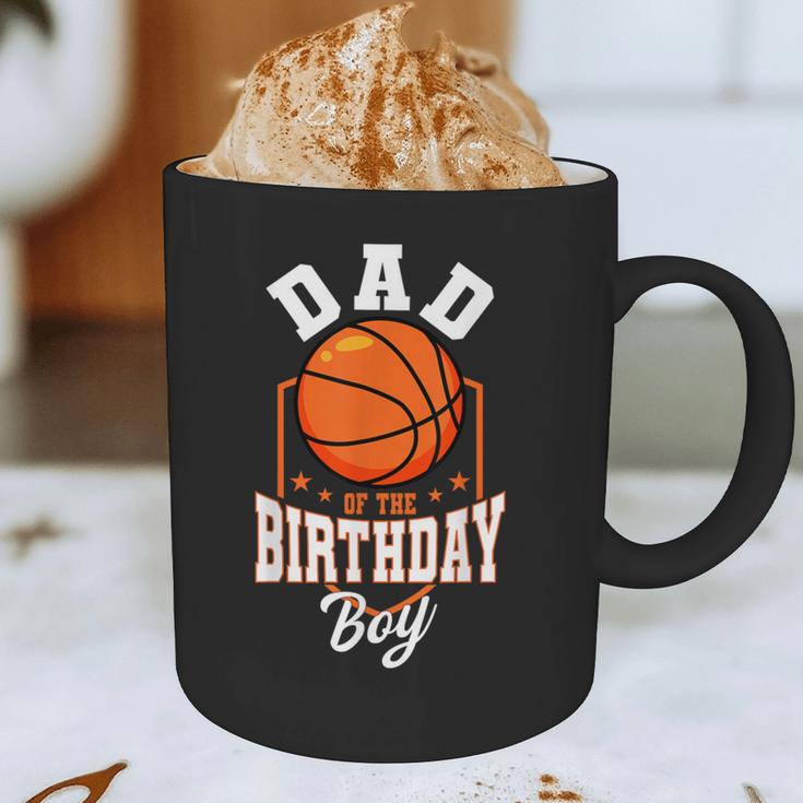 Dad Of The Birthday Boy Basketball Theme Bday Party Graphic Print Coffee Mug