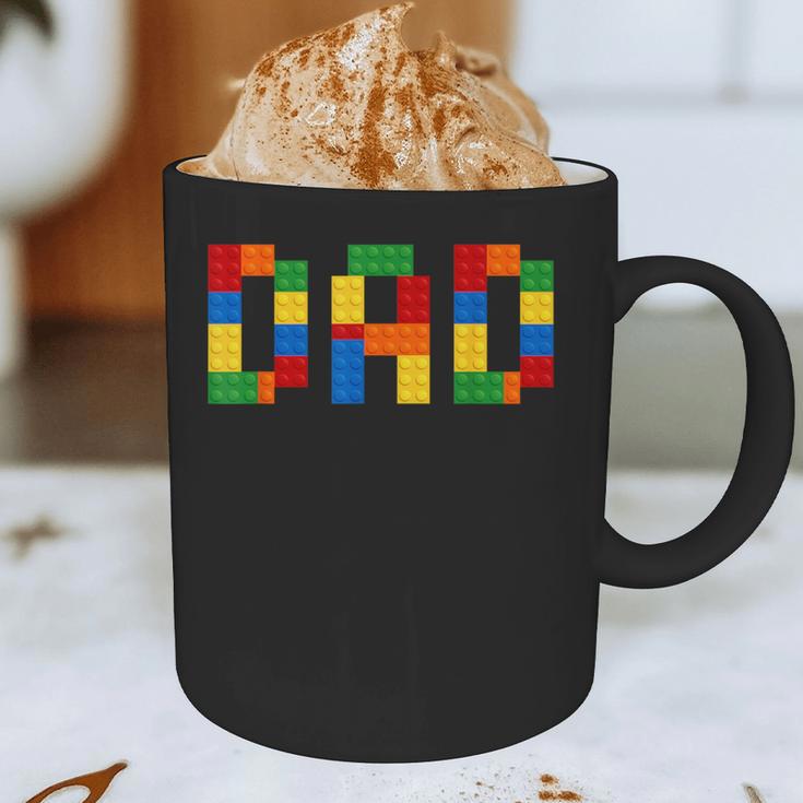 Dad Of The Birthday Boy Building Blocks Bricks Builder Graphic Print Coffee Mug