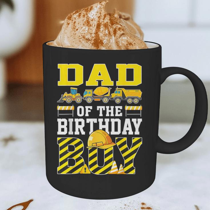 Dad Of The Birthday Boy Construction Truck Graphic Print Coffee Mug