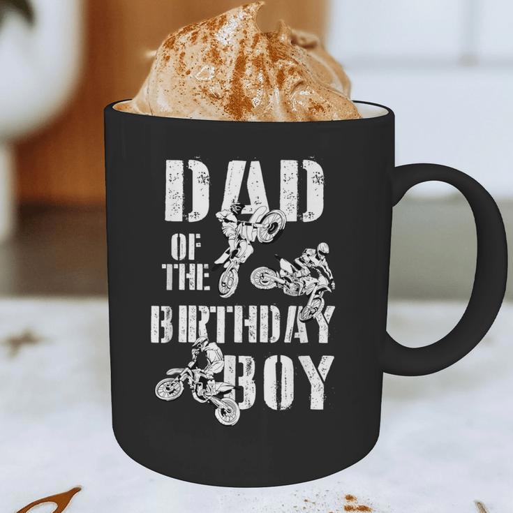 Dad Of The Birthday Boy Dirt Bike Graphic Print Coffee Mug