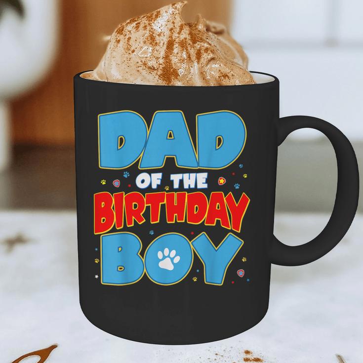 Dad Of The Birthday Boy Dog Lover Birthday Family Graphic Print Coffee Mug