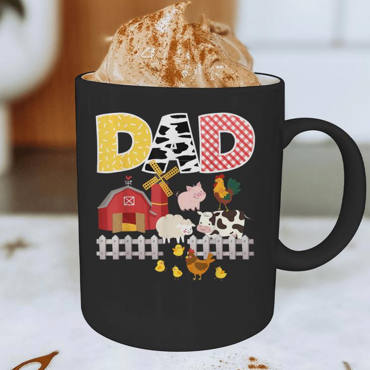 Dad Birthday Boy Farm Animal Farming Farmer Family B-Day Graphic Print Coffee Mug