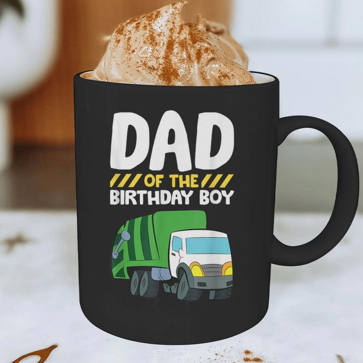 Dad Of The Birthday Boy Garbage Truck Birthday Party Graphic Print Coffee Mug