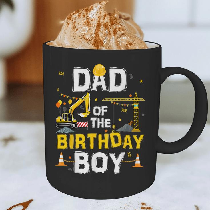 Dad Of The Birthday Boy Matching Construction Crew B-Day Graphic Print Coffee Mug