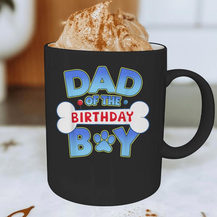Dad Of The Birthday Boy Matching Dog Family Birthday Party Graphic Print Coffee Mug