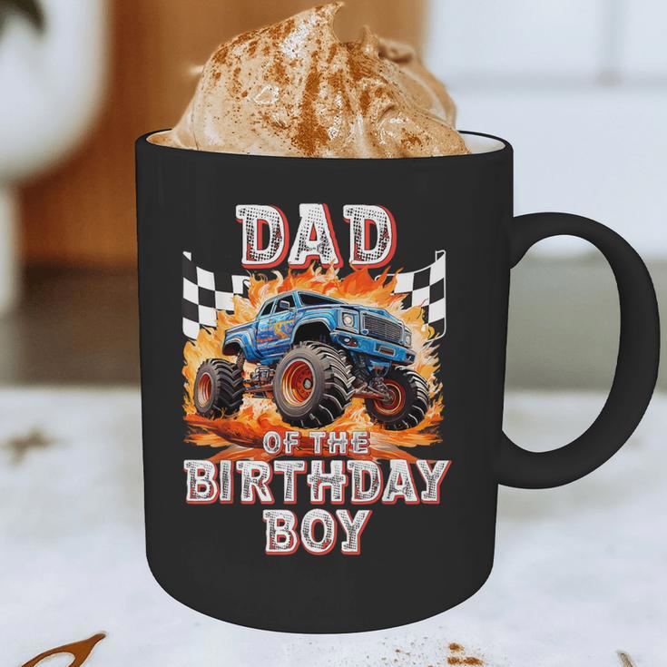 Dad Of The Birthday Boy Monster Truck Birthday Graphic Print Coffee Mug