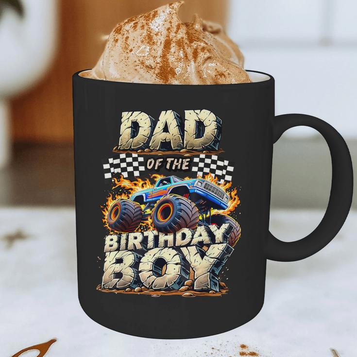 Dad Of The Birthday Boy Monster Truck Family Matching Party Graphic Print Coffee Mug