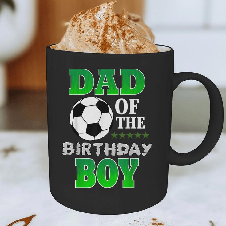 Dad Of The Birthday Boy Soccer Stars Outfit Graphic Print Coffee Mug