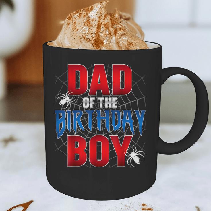 Dad Of The Birthday Boy Spider Web Birthday Party Matching Graphic Print Coffee Mug