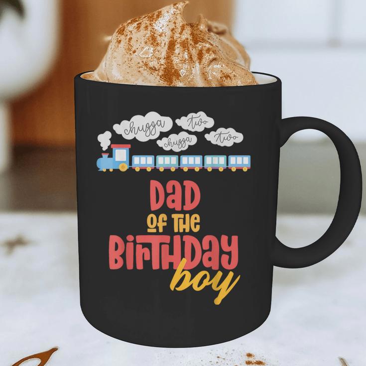 Dad Birthday Boy Train I'm 2 Two Yr Old Chugga Engine Graphic Print Coffee Mug