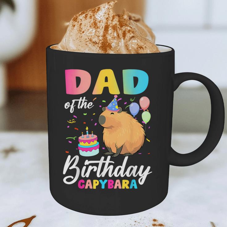 Dad Of The Birthday Capybara Girl Bday Party Family Graphic Print Coffee Mug
