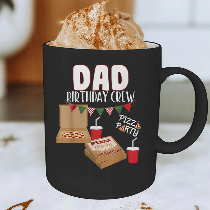 Dad Birthday Crew Pizza Theme Birthday Pizza Lover Party Graphic Print Coffee Mug
