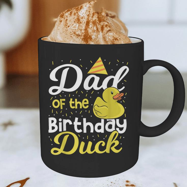 Dad Of The Birthday Duck Boy Rubber Duck Birthday Girl Graphic Print Coffee Mug