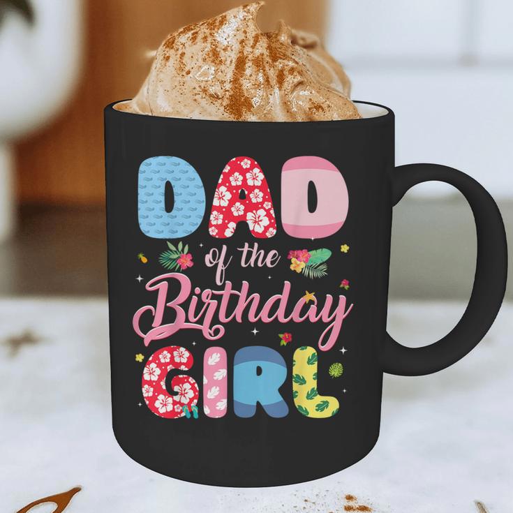 Dad Of The Birthday Girl Family Summer Beach Birthday Party Graphic Print Coffee Mug